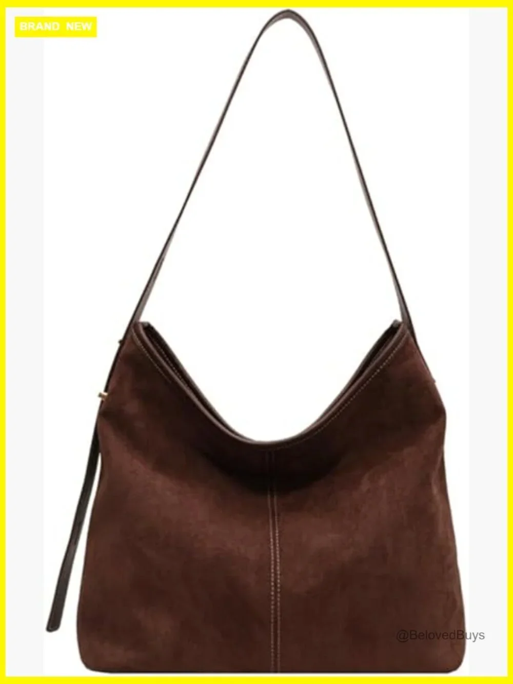 Suede Hobo Bag Tote Crossbody Shoulder Bag Retro Slouchy Handbag Women